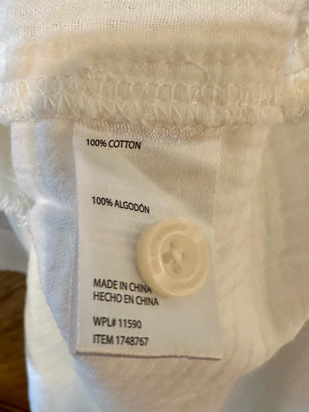 Weatherproof Vintage Cotton Gauze Shirt Dress Cream Belted Button Front Pockets - Picture 11 of 11